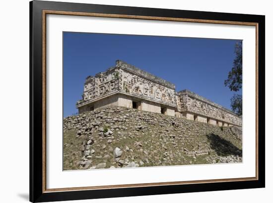 Palace of the Governor, Uxmal, Mayan Archaeological Site, Yucatan, Mexico, North America-Richard Maschmeyer-Framed Photographic Print