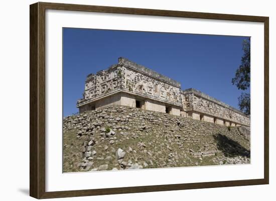 Palace of the Governor, Uxmal, Mayan Archaeological Site, Yucatan, Mexico, North America-Richard Maschmeyer-Framed Photographic Print