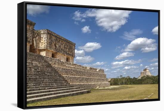 Palace of the Governor, Uxmal, Mayan Archaeological Site, Yucatan, Mexico, North America-Richard Maschmeyer-Framed Stretched Canvas