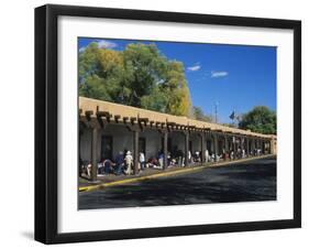 Palace of the Governors, Santa Fe, New Mexico, USA-Michael Snell-Framed Photographic Print