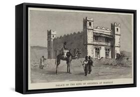 Palace of the King of Abyssinia at Makelle-null-Framed Stretched Canvas