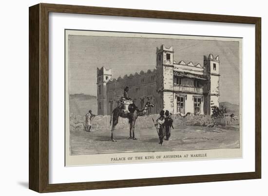 Palace of the King of Abyssinia at Makelle-null-Framed Giclee Print