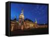 Palace of the Krakow Bishops at twilight, Kielce, Swietokrzyskie Voivodeship, Poland, Europe-Karol Kozlowski-Framed Stretched Canvas