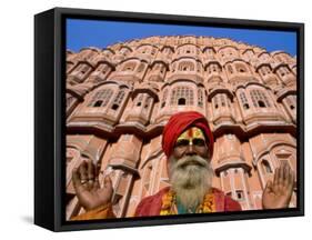 Palace of the Winds, Holyman, Jaipur, Rajasthan, India-Steve Vidler-Framed Stretched Canvas