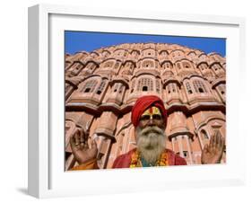 Palace of the Winds, Holyman, Jaipur, Rajasthan, India-Steve Vidler-Framed Photographic Print