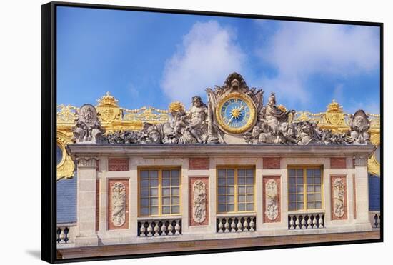 Palace Of Versailles II-Cora Niele-Framed Stretched Canvas