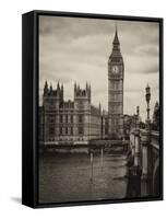 Palace of Westminster and Big Ben - Westminster Bridge - London - England - United Kingdom-Philippe Hugonnard-Framed Stretched Canvas