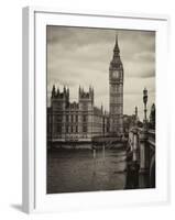 Palace of Westminster and Big Ben - Westminster Bridge - London - England - United Kingdom-Philippe Hugonnard-Framed Photographic Print