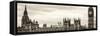 Palace of Westminster and Big Ben - Westminster Bridge - London - England - United Kingdom-Philippe Hugonnard-Framed Stretched Canvas