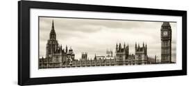 Palace of Westminster and Big Ben - Westminster Bridge - London - England - United Kingdom-Philippe Hugonnard-Framed Photographic Print