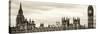 Palace of Westminster and Big Ben - Westminster Bridge - London - England - United Kingdom-Philippe Hugonnard-Stretched Canvas