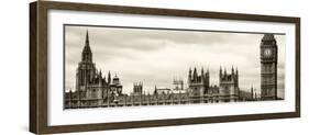 Palace of Westminster and Big Ben - Westminster Bridge - London - England - United Kingdom-Philippe Hugonnard-Framed Photographic Print