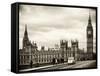 Palace of Westminster and Big Ben - Westminster Bridge - London - England - United Kingdom-Philippe Hugonnard-Framed Stretched Canvas