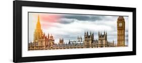 Palace of Westminster and Big Ben - Westminster Bridge - London - England - United Kingdom-Philippe Hugonnard-Framed Photographic Print