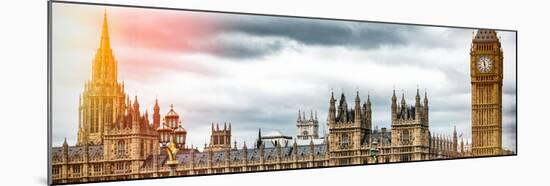 Palace of Westminster and Big Ben - Westminster Bridge - London - England - United Kingdom-Philippe Hugonnard-Mounted Photographic Print