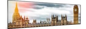 Palace of Westminster and Big Ben - Westminster Bridge - London - England - United Kingdom-Philippe Hugonnard-Mounted Photographic Print