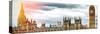 Palace of Westminster and Big Ben - Westminster Bridge - London - England - United Kingdom-Philippe Hugonnard-Stretched Canvas