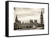 Palace of Westminster and Big Ben - Westminster Bridge - London - England - United Kingdom-Philippe Hugonnard-Framed Stretched Canvas