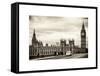 Palace of Westminster and Big Ben - Westminster Bridge - London - England - United Kingdom-Philippe Hugonnard-Framed Stretched Canvas