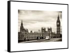 Palace of Westminster and Big Ben - Westminster Bridge - London - England - United Kingdom-Philippe Hugonnard-Framed Stretched Canvas