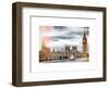 Palace of Westminster and Big Ben - Westminster Bridge - London - England - United Kingdom-Philippe Hugonnard-Framed Art Print