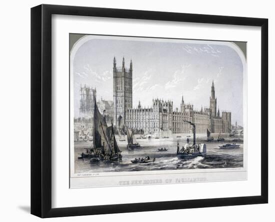 Palace of Westminster, London, C1860-Robert S Groom-Framed Giclee Print