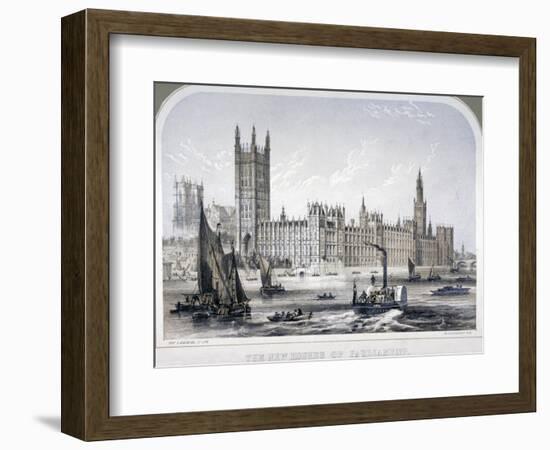 Palace of Westminster, London, C1860-Robert S Groom-Framed Giclee Print