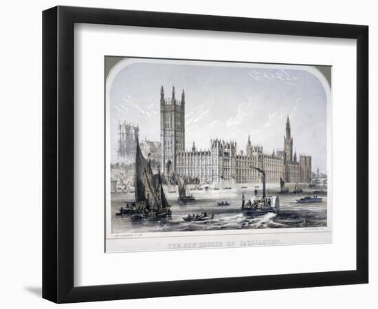 Palace of Westminster, London, C1860-Robert S Groom-Framed Giclee Print