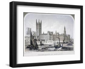 Palace of Westminster, London, C1860-Robert S Groom-Framed Giclee Print