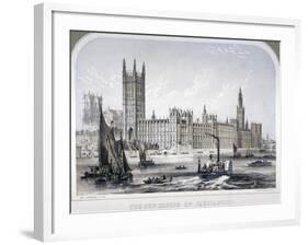 Palace of Westminster, London, C1860-Robert S Groom-Framed Giclee Print