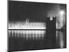 Palace of Westminster London, V Day Celebrations, End of WW2 in Europe, May 1945-null-Mounted Photographic Print