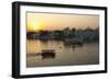 Palace on Lake Pichola, Udaipur, Rajasthan, India.-Inger Hogstrom-Framed Photographic Print