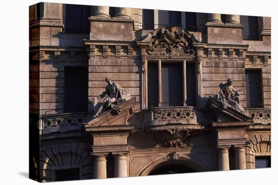 Palace on Lenbachplatz, Munich, Detail, Germany-null-Stretched Canvas