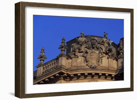 Palace on Lenbachplatz, Munich, Detail, Germany-null-Framed Giclee Print