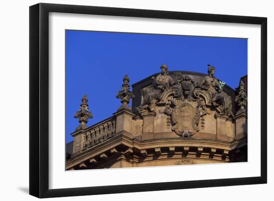 Palace on Lenbachplatz, Munich, Detail, Germany-null-Framed Giclee Print