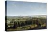 Palace Park as Seen from the Gatchina Palace, 1790S-Johann Jakob Mettenleiter-Stretched Canvas