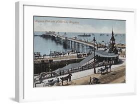 Palace Pier and Aquarium, Brighton-null-Framed Photographic Print