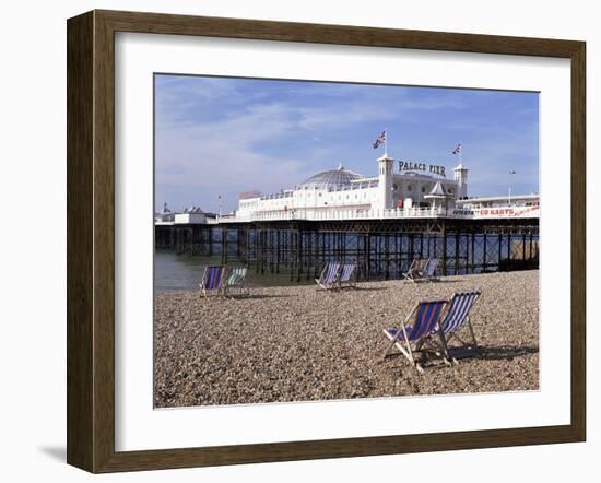 Palace Pier, Brighton, East Sussex, England, United Kingdom-Walter Rawlings-Framed Photographic Print