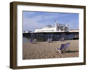 Palace Pier, Brighton, East Sussex, England, United Kingdom-Walter Rawlings-Framed Photographic Print