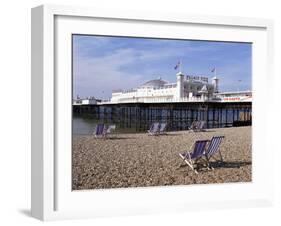 Palace Pier, Brighton, East Sussex, England, United Kingdom-Walter Rawlings-Framed Photographic Print