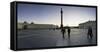 Palace Square, Alexander Column and the Hermitage, Winter Palace, St. Petersburg, Russia-Gavin Hellier-Framed Stretched Canvas