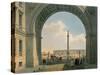 Palace Square, Arch of the Army Headquarters, St. Petersburg, Printed by Lemercier, Paris, c.1840-Louis Jules Arnout-Stretched Canvas