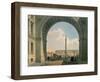 Palace Square, Arch of the Army Headquarters, St. Petersburg, Printed by Lemercier, Paris, c.1840-Louis Jules Arnout-Framed Giclee Print