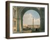 Palace Square, Arch of the Army Headquarters, St. Petersburg, Printed by Lemercier, Paris, c.1840-Louis Jules Arnout-Framed Giclee Print