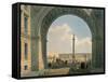 Palace Square, Arch of the Army Headquarters, St. Petersburg, Printed by Lemercier, Paris, c.1840-Louis Jules Arnout-Framed Stretched Canvas