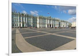 Palace Square (Dvortsovaya Place) and the Winter Palace (State Hermitage Museum), UNESCO World Heri-Miles Ertman-Framed Photographic Print