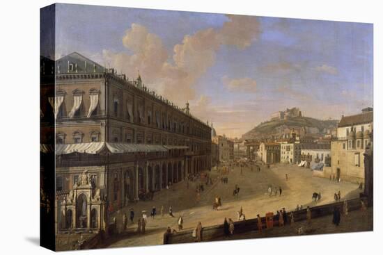 Palace Square in Naples-Gaspar van Wittel-Stretched Canvas