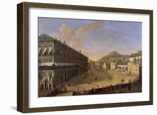 Palace Square in Naples-Gaspar van Wittel-Framed Giclee Print