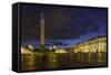 Palace Square, the Hermitage, Winter Palace, St. Petersburg, Russia-Gavin Hellier-Framed Stretched Canvas