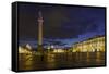 Palace Square, the Hermitage, Winter Palace, St. Petersburg, Russia-Gavin Hellier-Framed Stretched Canvas